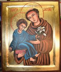 Nr.12. Święty  Antoni-wym.40-32-2,5cm